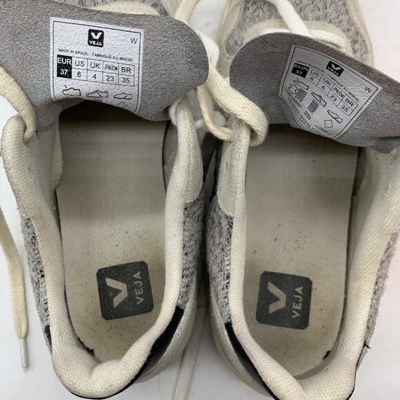 VEJA SNEAKERS LOW TOP WOMEN’s EU 37 US 6 METALLIC SILVER CASUALS TENNIS SHOES - Picture 9 of 12